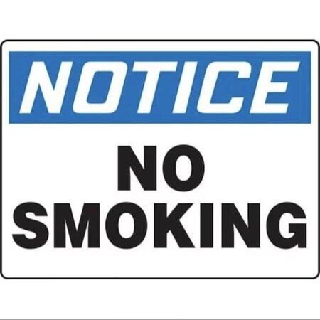 Accuform OSHA NOTICE SMOKING CONTROL SIGN NO MSMK847VS MSMK847VS